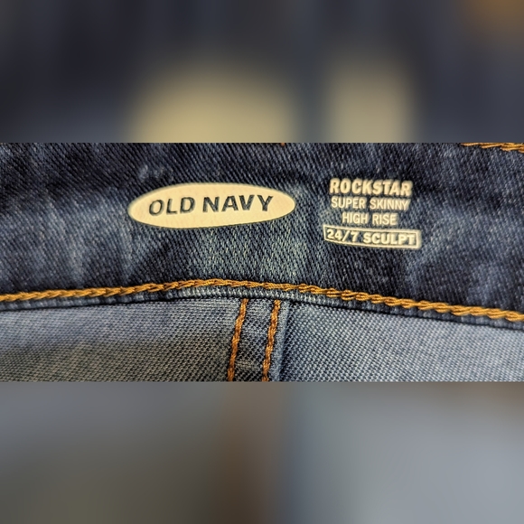 ๐ฅOld Navy ๐ rockstar super skinny highrise 24/7 sculpt jeans size 20 - Picture 5 of 10